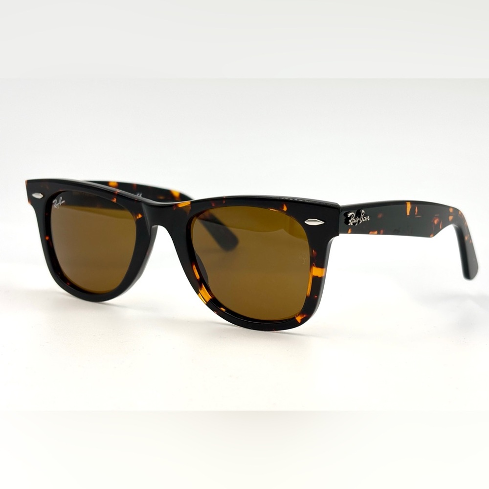 Ray-Ban Wayfarer Sunglasses RB2140 50mm Tortoise W|Brown Lens 50-22-150 902/57 - Picture 14 of 14